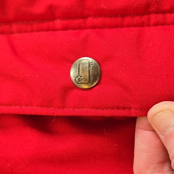 Woolrich Vintage mens Size XL Red Utility Jacket Detachable Hood - Picture 3 of 16